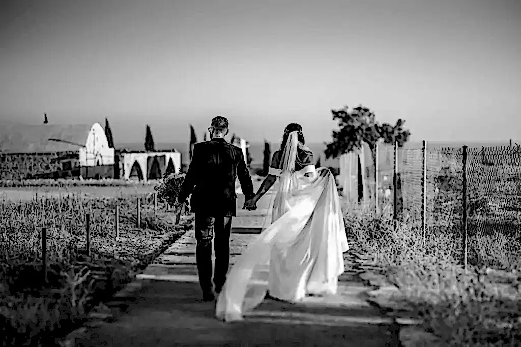 Bride and Groom Portrait Wedding Paphos