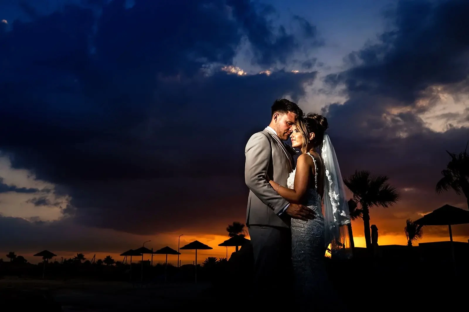 Bride and Groom Portrait Wedding Paphos